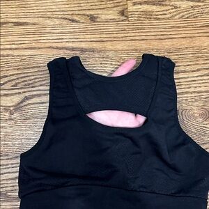 Black Free People Movement Keyhole Sports Bra